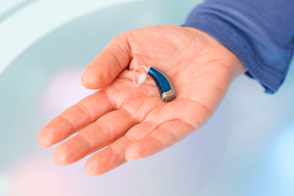 hand hearing aid