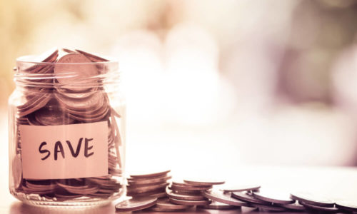 Saving Money in Coin Jar
